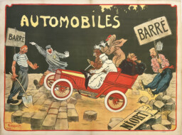 AFFICHES ORIGINALES - Publicité - Automobiles Barré – Walter Thor – 1902