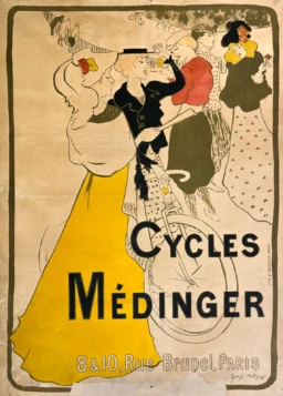 AFFICHES ORIGINALES - Publicité - Cycles Médinger – Georges Bottini – 1897