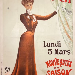 AFFICHES ORIGINALES - Publicité - A la Place de Clichy – LEM – 1900