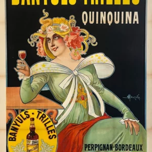 AFFICHES ORIGINALES - Publicité - Banyuls-Trilles Quinquina – M. Auzolle – [1910]