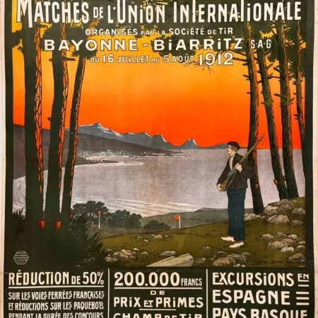 AFFICHES ANCIENNES - Publicité -Bayonne – Biarritz – Géo Dorival – 1911
