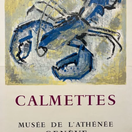 AFFICHES ANCIENNES - Publicité -Calmettes au Musée de L&rsquo;Athénée – Calmettes – 1961