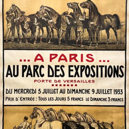 AFFICHES ANCIENNES - Publicité -Concours Central Hippique – A. Fremond – 1933