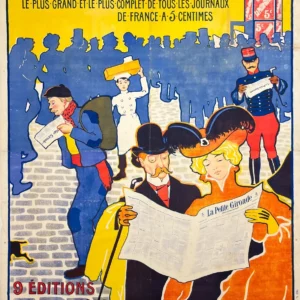 AFFICHES ORIGINALES - Publicité - La Petite Gironde – Henri Goussé – 1900