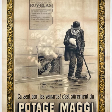 AFFICHES ANCIENNES - Publicité -Potage Maggi – A. Ehrmann – 1909
