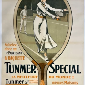 AFFICHES ORIGINALES - Sport - Raquette Tunmer Spécial – Henri Le Riche – 1895