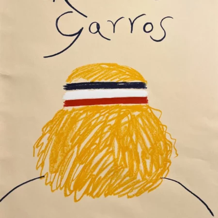 AFFICHES ANCIENNES - Publicité -Roland Garros – Björn Borg – Eduardo Arroyo – 1981