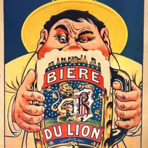 AFFICHES ORIGINALES - Publicité - Bière du Lion – Eugène Ogé – 1905