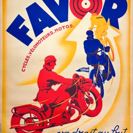 AFFICHES ANCIENNES - Cyclisme -Favor – L. Matthey – [1920]