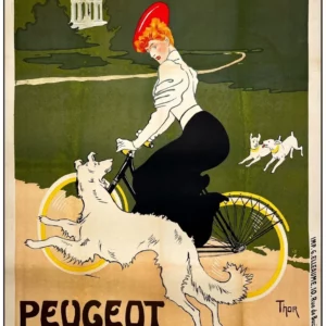 AFFICHES ORIGINALES - Publicité - Peugeot – H. Thor – 1905