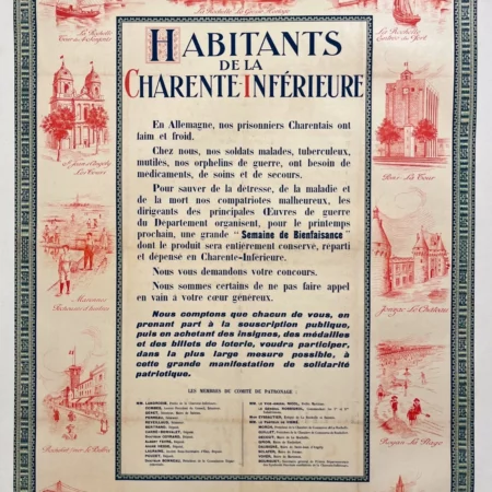 AFFICHES ANCIENNES - Politique - Habitants de Charente-Inferieure – Anonyme – 1916