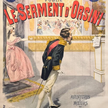 AFFICHES ANCIENNES - Politique - L’Eclair – Le Serment d’Orisini – Tichon – 1892