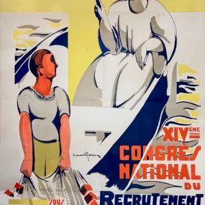 AFFICHES ORIGINALES - Publicité - Recrutement Sacerdotal de Rennes – Earin – 1938