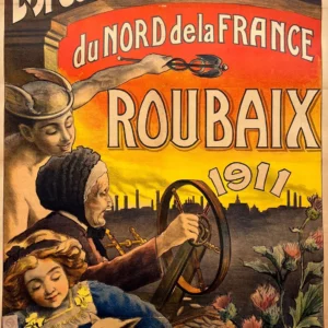 AFFICHES ORIGINALES - Tourisme - Roubaix – J. Bargeron – 1911