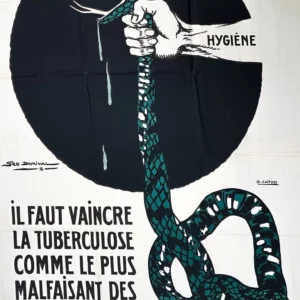 AFFICHES ORIGINALES - Guerre & Propagande - Vaincre la tuberculose – Dorival – G. Capon – 1918