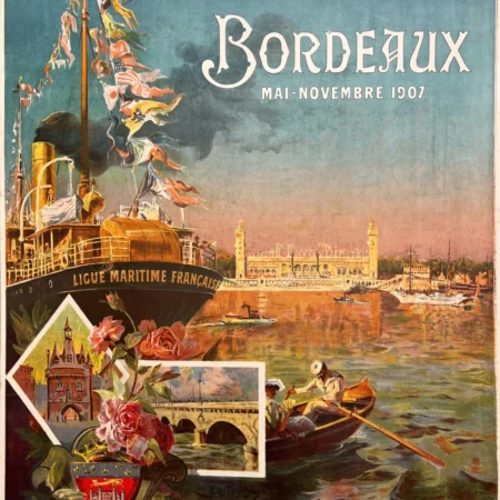 AFFICHES ANCIENNES - Tourisme -Bordeaux – Jos-Henri Ponchin – 1907