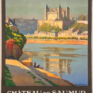 AFFICHES ORIGINALES - Tourisme - Château de Saumur – Constant-Duval – 1924