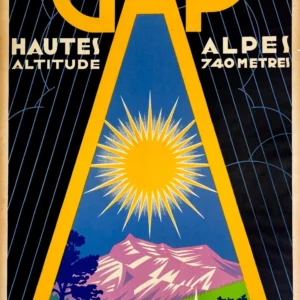 AFFICHES ORIGINALES - Tourisme - Gap – Hautes Alpes – Gaston Gorde – 1932