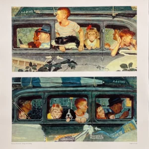 AFFICHES ORIGINALES - Spectacle &amp; Évènements - Going &amp; Coming Giclée By Curtis Publishing – N. Rockwell – [2000]