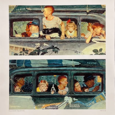 AFFICHES ANCIENNES - Tourisme - Going & Coming Giclée By Curtis Publishing – N. Rockwell – [2000]