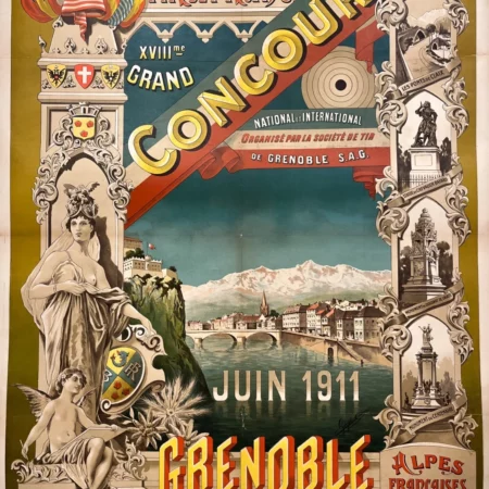 AFFICHES ANCIENNES - Tourisme - Grenoble – Goyet – 1911