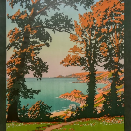 AFFICHES ANCIENNES - Tourisme - Jersey – Baie du Bouley – Constant-Duval – 1918