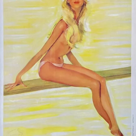 AFFICHES ANCIENNES - Tourisme - Monte-Carlo – Jean-Gabriel Domergue – [1950]