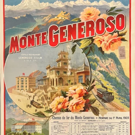 AFFICHES ANCIENNES - Tourisme - Monte Generoso – Anonyme – 1903