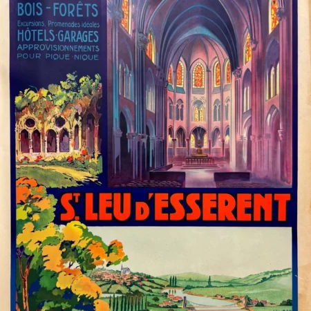 AFFICHES ANCIENNES - Tourisme - St Leu d&rsquo;Esserent – A. Fossard – [1930]