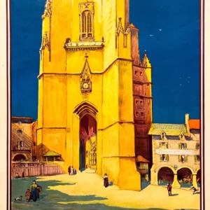 AFFICHES ORIGINALES - Tourisme - Villefranche de Rouergue – Hallo (dit ALO) – 1925