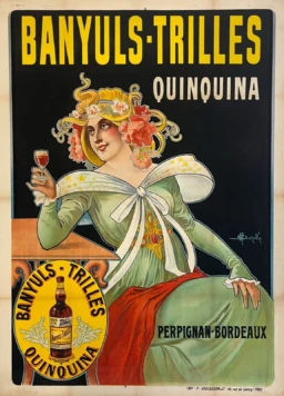AFFICHES ORIGINALES - Publicité - Banyuls-Trilles Quinquina – M. Auzolle – [1910]