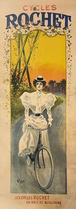 AFFICHES ORIGINALES - Publicité - Cycles Rochet – Tichon – 1897