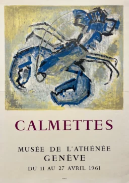 AFFICHES ORIGINALES - Spectacle & Évènements - Calmettes au Musée de L&rsquo;Athénée – Calmettes – 1961