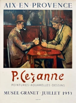 AFFICHES ORIGINALES - Spectacle & Évènements - Cezanne au Musée Granet – Cezanne – 1953