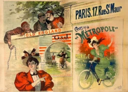 AFFICHES ORIGINALES - Spectacle & Évènements - Cycles de la Métropole – Lucien Baylac – 1895