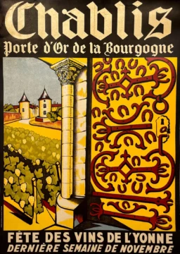 AFFICHES ORIGINALES - Spectacle & Évènements - Fête de Vins de l&rsquo;Yonne – Anonyme – [1940]