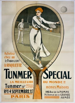 AFFICHES ORIGINALES - Sport - Raquette Tunmer Spécial – Henri Le Riche – 1895