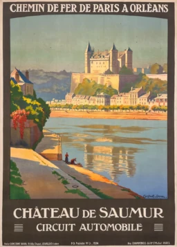 AFFICHES ORIGINALES - Tourisme - Château de Saumur – Constant-Duval – 1924