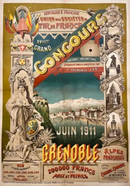 AFFICHES ORIGINALES - Tourisme - Grenoble – Goyet – 1911