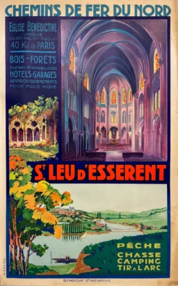 AFFICHES ORIGINALES - Tourisme - St Leu d&rsquo;Esserent – A. Fossard – [1930]