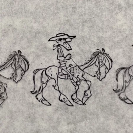 BD et COMICS - Celluloïds Originaux - Celluloïd Original – Lucky Luke, La Ballade des Dalton – Studios Idéfix – 1978