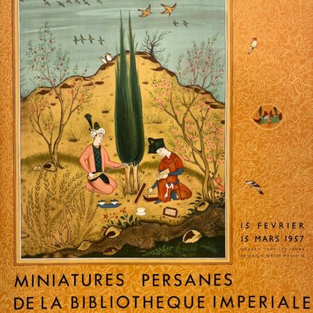 Exposition des Miniatures Persanes – Affiche Expo Litho Mourlot 1957