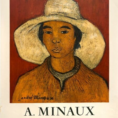 André Minaux à la Galerie Bernier – Affiche Expo Litho Mourlot 1957