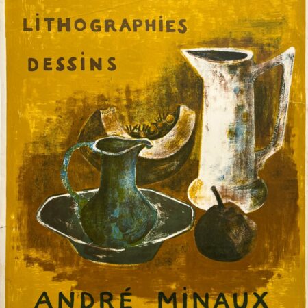 André Minaux à la Galerie Sagot – Affiche Expo Litho Mourlot 1953