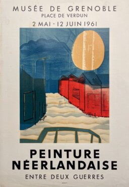 AFFICHES ORIGINALES - Spectacle & Évènements - Peinture Néerlandaise au Musée de Grenoble – Affiche Expo Litho Mourlot 1961