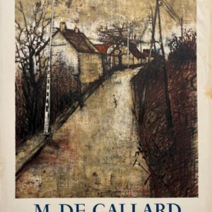 AFFICHES ORIGINALES - Spectacle &amp; Évènements - M. De Gallard à la Galerie Framond – Affiche Expo Litho Mourlot 1958