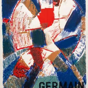 AFFICHES ORIGINALES - Spectacle & Évènements - Germain à la Galerie Sapiro – Affiche Expo Litho Mourlot 1974