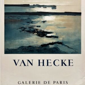 AFFICHES ORIGINALES - Spectacle & Évènements - Van Hecke à la Galerie de Paris – Affiche Expo Litho Mourlot 1968