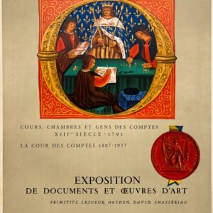 AFFICHES ORIGINALES - Spectacle & Évènements - La Cour des Comptes aux Archives Nationales – Affiche Expo Litho Mourlot 1957