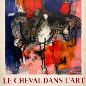 AFFICHES ORIGINALES - Spectacle &amp; Évènements - Le Cheval dans l’Art à la Galerie André Weil – Affiche Expo Litho Mourlot 1959